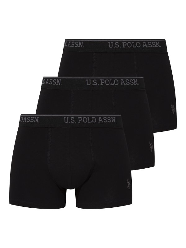 U.S. POLO ASSN. 3Pack boxerky 80097  černá | Vermali.cz